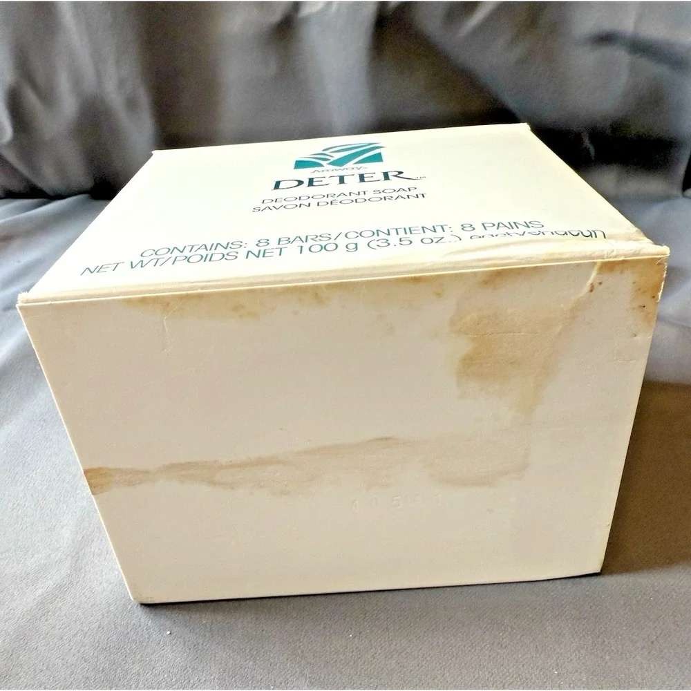 New Vtg 1993 Discontinued AMWAY DETER 8 ‎ 3.5 oz Bars Deodorant Soap Made in USA